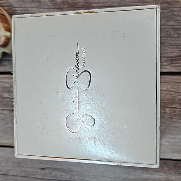 NWT JESSICA SIMPSON MULTI-CHAIN BRAIDED BAND GOLD TONE RECTANGLE WATCH - Picture 11 of 14